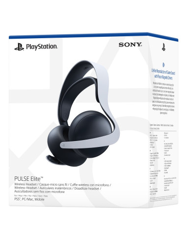 Sony Pulse Elite Zestaw Słuchawkowy Bezprzewodowy Opaska Na Głowę Gaming Bluetooth Czarny, Biały