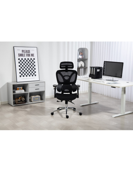 Ergonomiczny Fotel Biurowy Activejet Yk848 Czarny