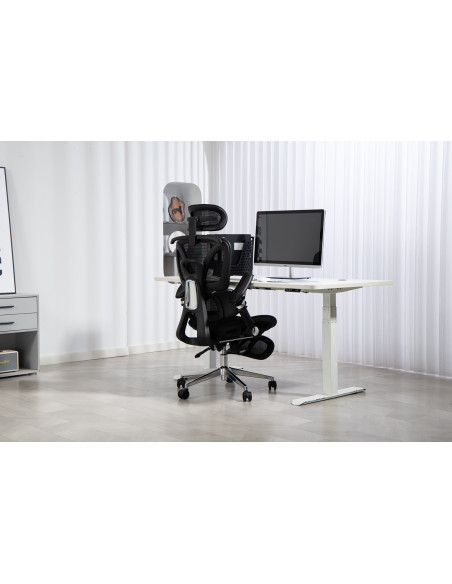 Ergonomiczny Fotel Biurowy Activejet Yk848 Czarny