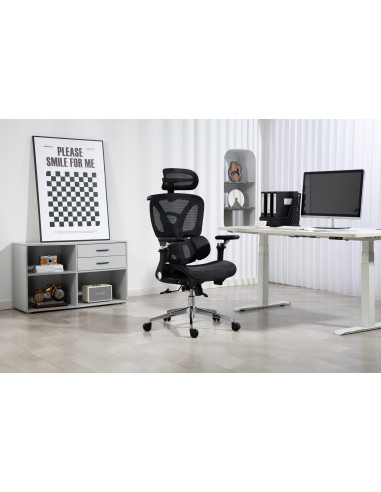 Ergonomiczny Fotel Biurowy Activejet Yk848 Czarny