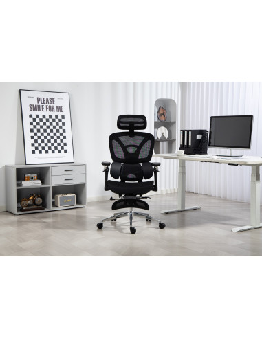 Ergonomiczny Fotel Biurowy Activejet Yk848 Czarny