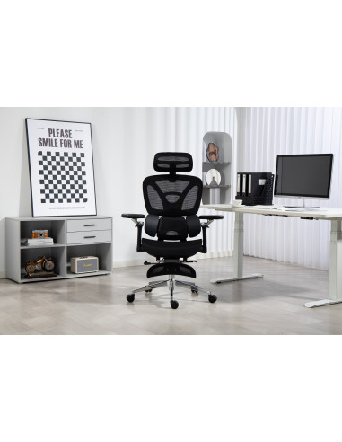 Ergonomiczny Fotel Biurowy Activejet Yk848 Czarny
