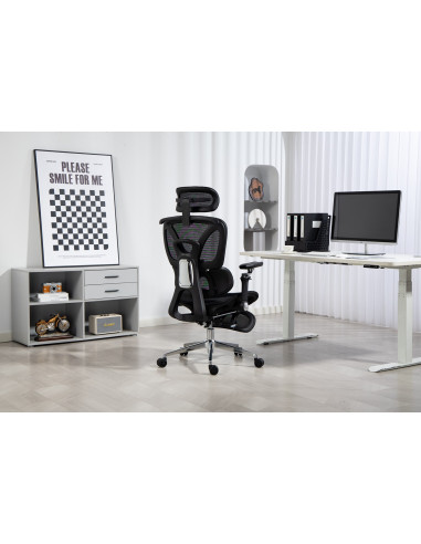 Ergonomiczny Fotel Biurowy Activejet Yk848 Czarny