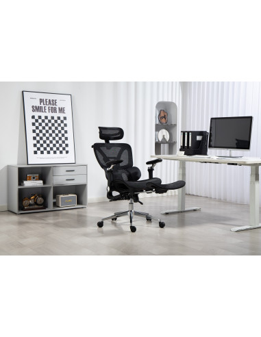 Ergonomiczny Fotel Biurowy Activejet Yk848 Czarny