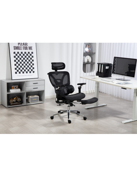 Ergonomiczny Fotel Biurowy Activejet Yk848 Czarny