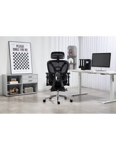 Ergonomiczny Fotel Biurowy Activejet Yk848 Czarny