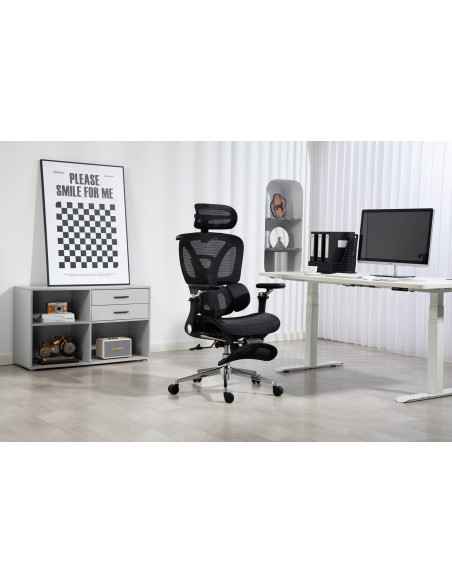 Ergonomiczny Fotel Biurowy Activejet Yk848 Czarny