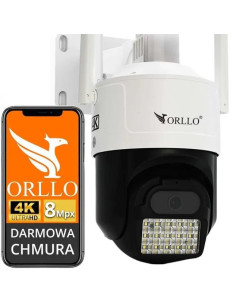 Kamera Ip Orllo Z17 Ultra 4K Zewnętrzna Obrotowa Gsm Na Kartę Sim