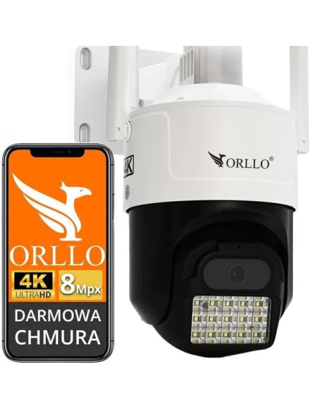 Kamera Ip Orllo Z17 Ultra 4K Zewnętrzna Obrotowa Gsm Na Kartę Sim