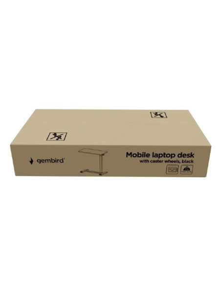 Nb Acc Mobilne Biurko Z Kółkami Czarne Tvs-Desk-02-Bk Gembird