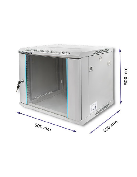 Qoltec Szafa Rack 19" | 9U | 600X500X450