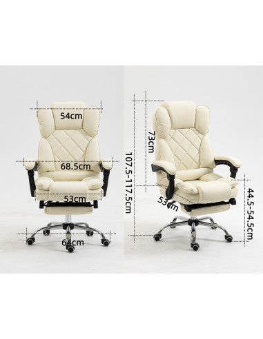 Fotel Biurowy Activejet Yk7416 Beżowy