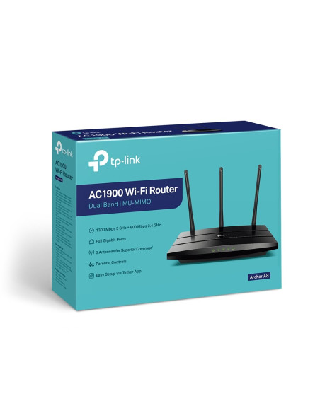 Tp-Link Archer A8 Router Bezprzewodowy Gigabit Ethernet Dual-Band (2.4 Ghz/5 Ghz) Czarny