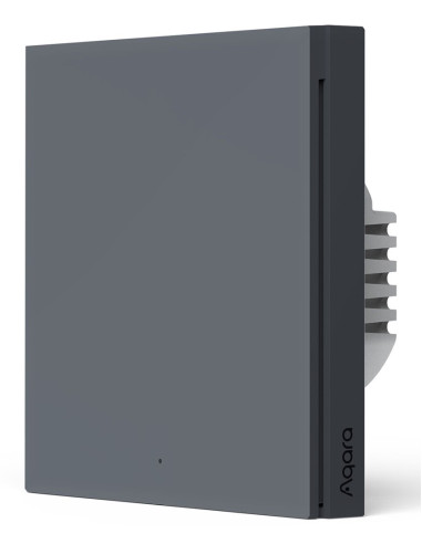 Aqara Smart Wall Switch H1 Grey (No Neutral, Single Rocker)