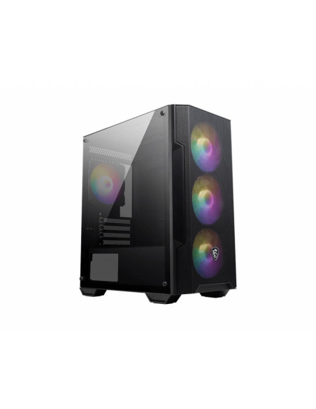 Msi Mag Forge M100A Zabezpieczenia & Uchwyty Komputerów Micro Tower Czarny, Przezroczysty