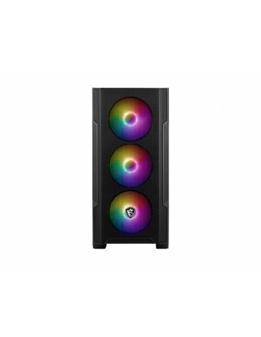Msi Mag Forge M100A Zabezpieczenia & Uchwyty Komputerów Micro Tower Czarny, Przezroczysty