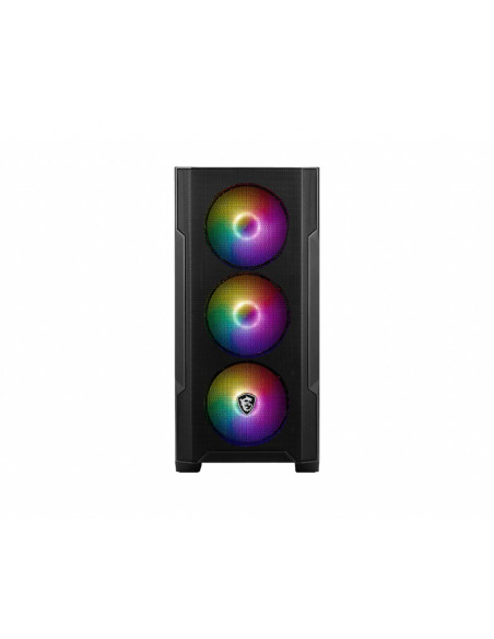 Msi Mag Forge M100A Zabezpieczenia & Uchwyty Komputerów Micro Tower Czarny, Przezroczysty