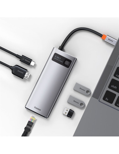 Baseus Metal Gleam Usb 3.2 Gen 1 (3.1 Gen 1) Type-C Szary