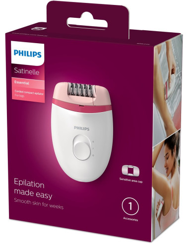 Philips Satinelle Essential Bre235/00 Kompaktowy Depilator Zasilany Sieciowo