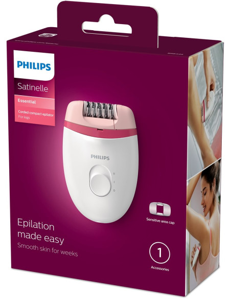Philips Satinelle Essential Bre235/00 Kompaktowy Depilator Zasilany Sieciowo