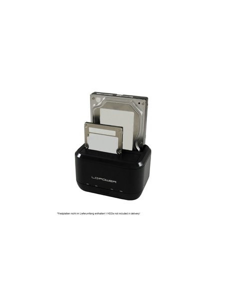 Lc-Power Lc-Dock-U3-Iii Stacja Dokująca Do Dysków Twardych Usb 3.2 Gen 1 (3.1 Gen 1) Type Micro-B Czarny