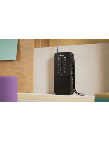 Philips Tar1509/00 Radio Przenośny Analogowy Czarny