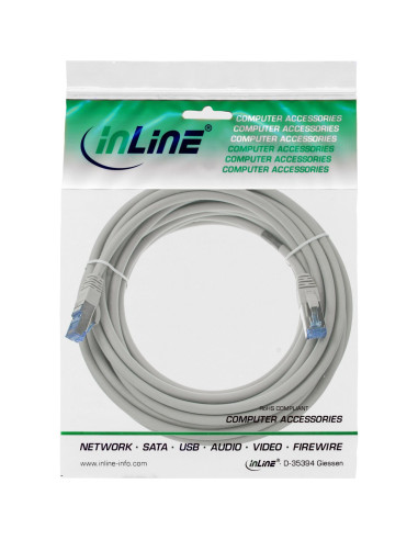 Inline 76800 Kabel Sieciowy Szary 10 M Cat6A S/Ftp (S-Stp)