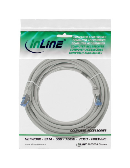 Inline 76800 Kabel Sieciowy Szary 10 M Cat6A S/Ftp (S-Stp)