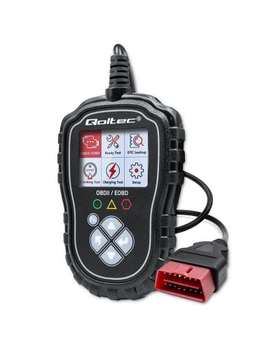 Qoltec Cyfrowy Tester Diagnostyczny Proline | Obd2 Eobd | Polskie Menu | 8V-25V | Dual System