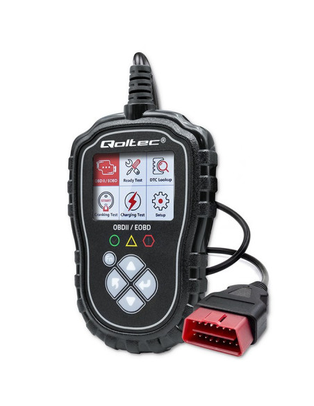 Qoltec Cyfrowy Tester Diagnostyczny Proline | Obd2 Eobd | Polskie Menu | 8V-25V | Dual System