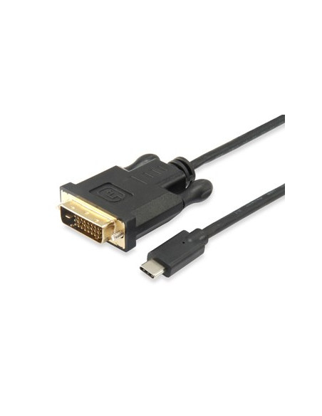 Equip 133468 Adapter Kablowy 1,8 M Usb Type-C Dvi-D Czarny