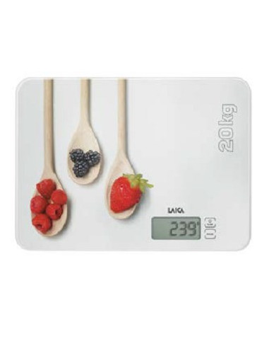 Laica Ks5020 Waga Kuchenna Wielobarwny, Biały Blat Prostokąt Elektroniczna Waga Kuchenna