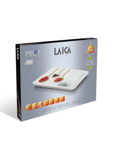 Laica Ks5020 Waga Kuchenna Wielobarwny, Biały Blat Prostokąt Elektroniczna Waga Kuchenna