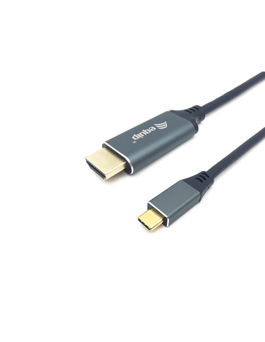 Equip 133416 Adapter Kablowy 2 M Usb Type-C Hdmi Typu A (Standard) Szary, Czarny