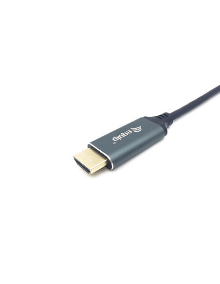 Equip 133416 Adapter Kablowy 2 M Usb Type-C Hdmi Typu A (Standard) Szary, Czarny