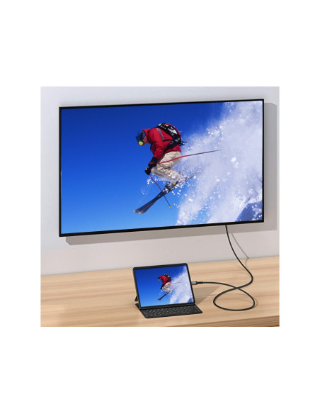 Equip 133416 Adapter Kablowy 2 M Usb Type-C Hdmi Typu A (Standard) Szary, Czarny