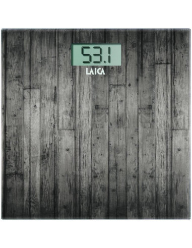 Laica Electronic Personal Scale Kwadrat Drewno Elektroniczna Waga Osobista