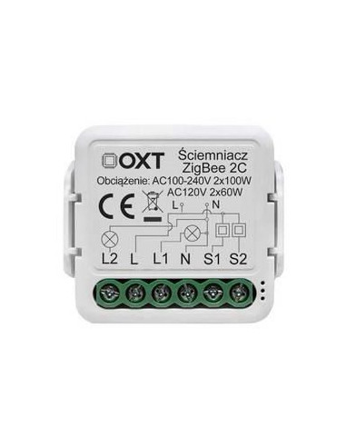 Moduł Oxt Mini Ściemniacz 2 Obwody Zigbee Tuya