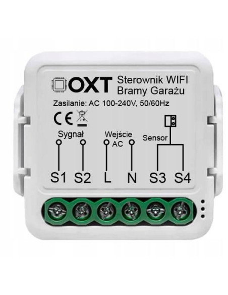 Moduł Oxt Z Sensorem Do Bramy Garażu Wifi Tuya