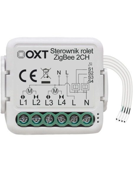 Moduł Oxt Mini Sterownik 2 Rolety Zigbee Tuya