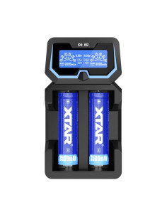 Xtar Ładowarka Do Akumulatorów Cylindrycznych Li-Ion 18650 Kompatybilna Z Zabezpieczonymi Ogniwami 20700/21700 X2 2