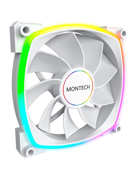 Montech Rx140 Pwm Obudowa Komputera Wentylator 14 Cm Biały 1 Szt.