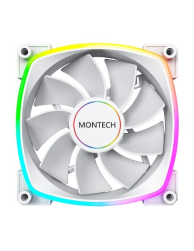 Montech Rx140 Pwm Obudowa Komputera Wentylator 14 Cm Biały 1 Szt.