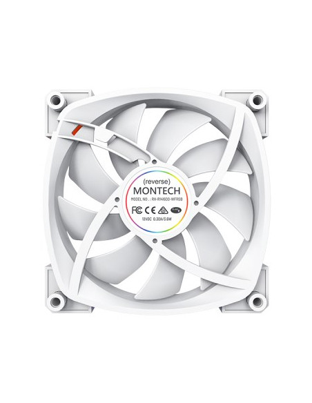 Montech Rx140 Pwm Obudowa Komputera Wentylator 14 Cm Biały 1 Szt.