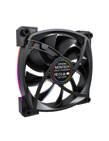 Montech Rx140 Pwm Obudowa Komputera Wentylator 14 Cm Czarny 1 Szt.