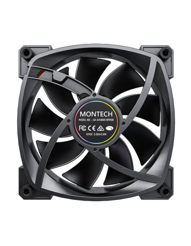 Montech Rx140 Pwm Obudowa Komputera Wentylator 14 Cm Czarny 1 Szt.
