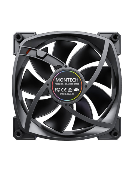 Montech Rx140 Pwm Obudowa Komputera Wentylator 14 Cm Czarny 1 Szt.