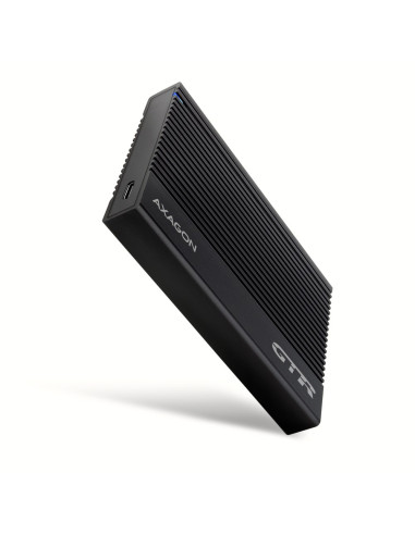 Axagon Ee25-Gtr Usb-C 3.2 Gen 2 - Sata 6G 2.5\" Externes Festplattengehäuse Geriffelt Obudowa Hdd/Ssd Czarny 2.5"