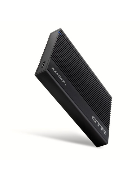 Axagon Ee25-Gtr Usb-C 3.2 Gen 2 - Sata 6G 2.5\" Externes Festplattengehäuse Geriffelt Obudowa Hdd/Ssd Czarny 2.5"
