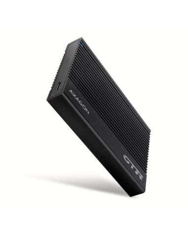 Axagon Ee25-Gtr Usb-C 3.2 Gen 2 - Sata 6G 2.5\" Externes Festplattengehäuse Geriffelt Obudowa Hdd/Ssd Czarny 2.5"